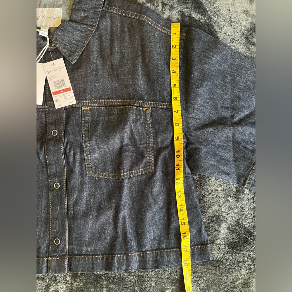 Jessica Simpson Indigo Denim Jacket - Picture 7 of 8